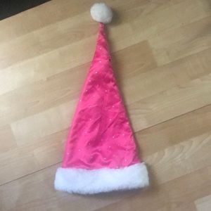 Victoria’s Secret Hot pink Santa-baby hat❤️